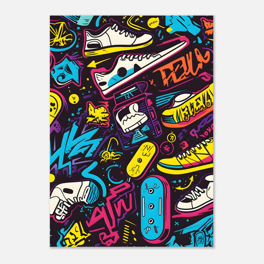 Retro Skateboarding Design