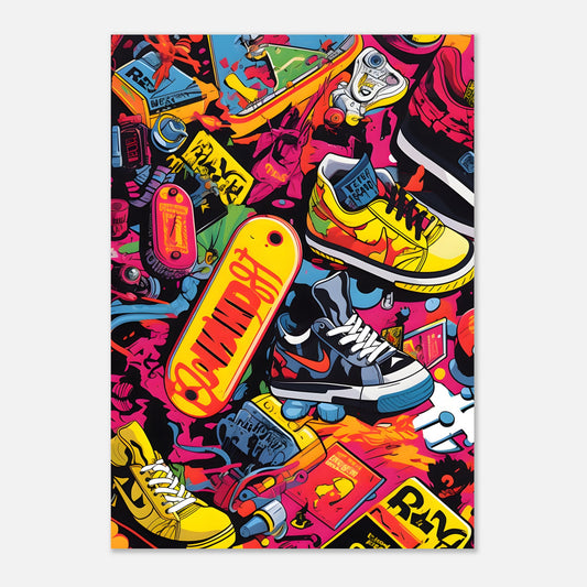 Retro Skateboarding Design